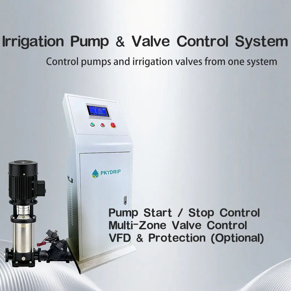 Irrigation pump and valve control cabinet — field installation