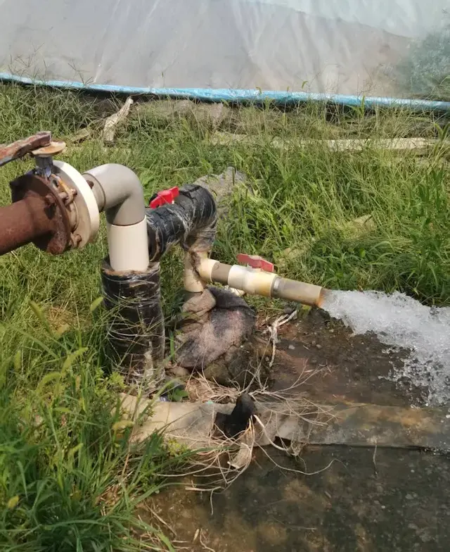 Open field irrigation farming system