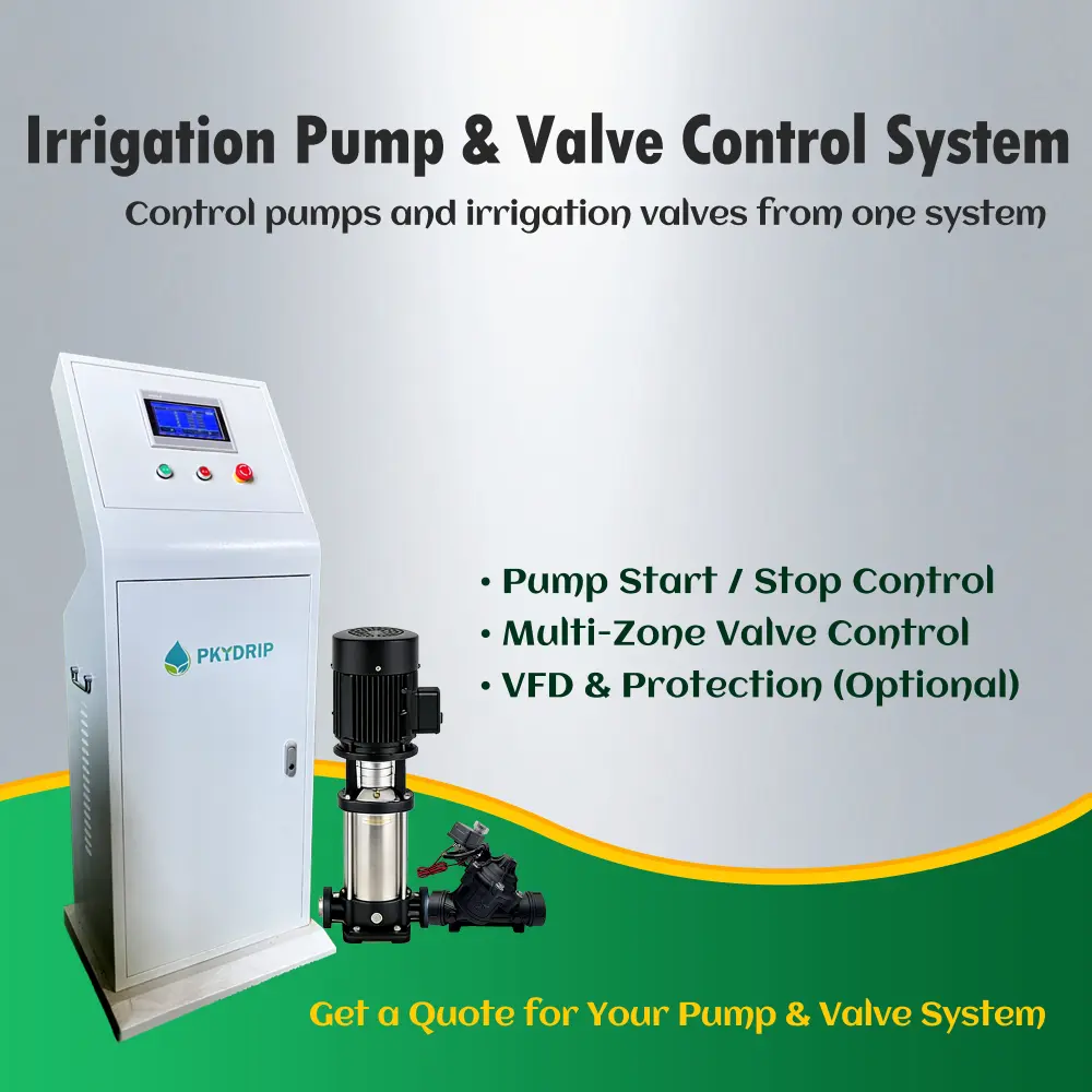 Farm Irrigation Controller for Pump + Valve Automation | PKYDrip