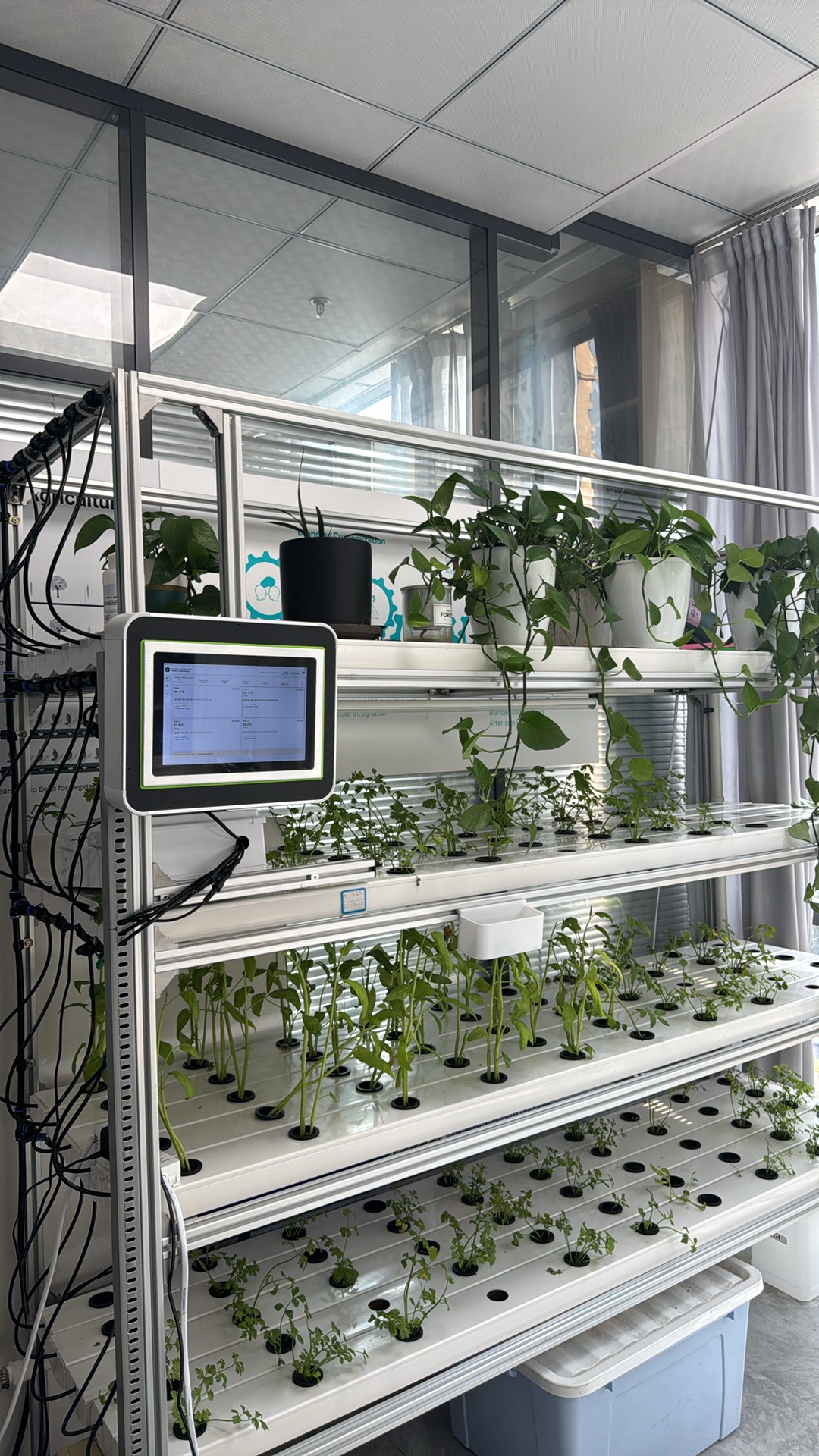 PKYDrip industrial HMI on a growing system — white-label greenhouse climate and irrigation control